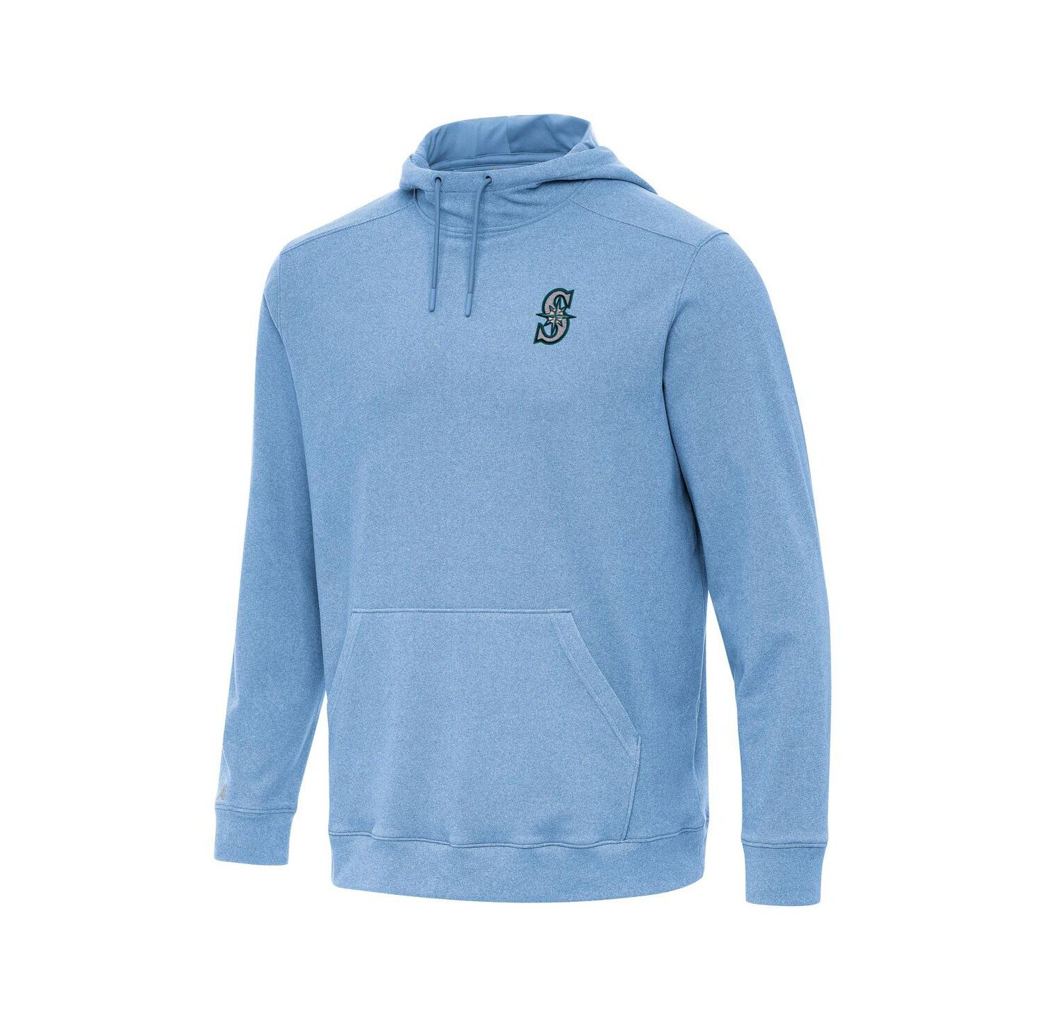 Men's Heather Powder Blue Seattle Mariners Cloud Pullover Hoodie