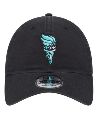 Men's and Women's Black New York Liberty Core Alt Logo 9TWENTY Adjustable Hat