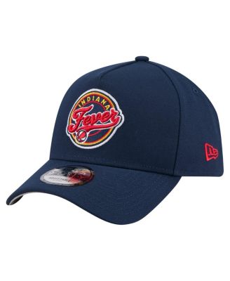 New Era - Men's Navy Indiana Fever Core Logo A-Frame 9FORTY Adjustable Hat