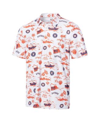 Men's&nbsp;White Houston Astros Pua Performance Polo Shirt