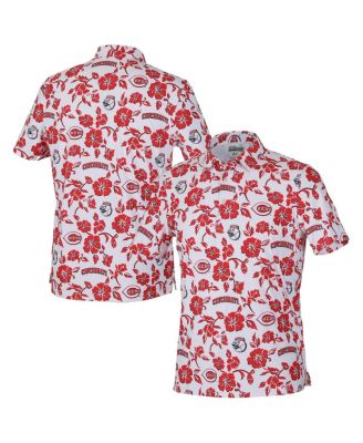 Reyn Spooner - Men's&nbsp;White Cincinnati Reds Pua Performance Polo Shirt