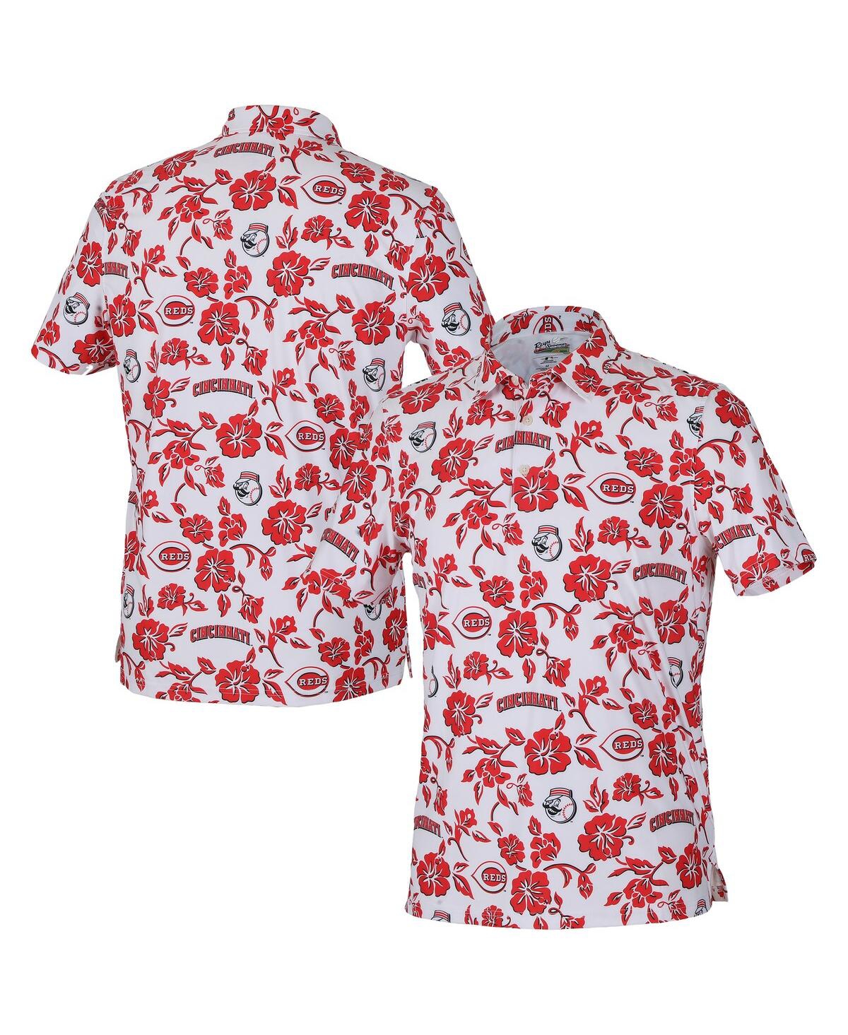 Men's White Cincinnati Reds Pua Performance Polo Shirt - White