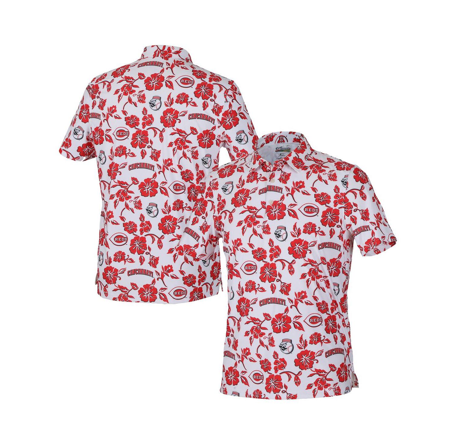 Men's White Cincinnati Reds Pua Performance Polo Shirt