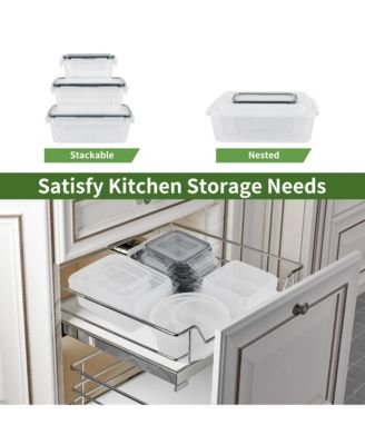 32 Pcs (16Pack) BPA-free Food Storage Containers Set with Lids