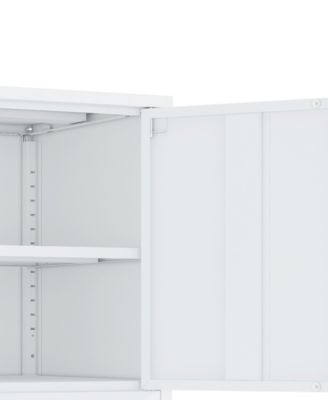 Ava 23.6" Modern 2-Shelf Accent Cabinet