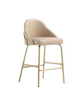 Gracie 38" Leatherette Upholstered Counter Stool