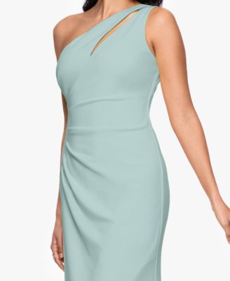 Petite One-Shoulder Ruched Gown