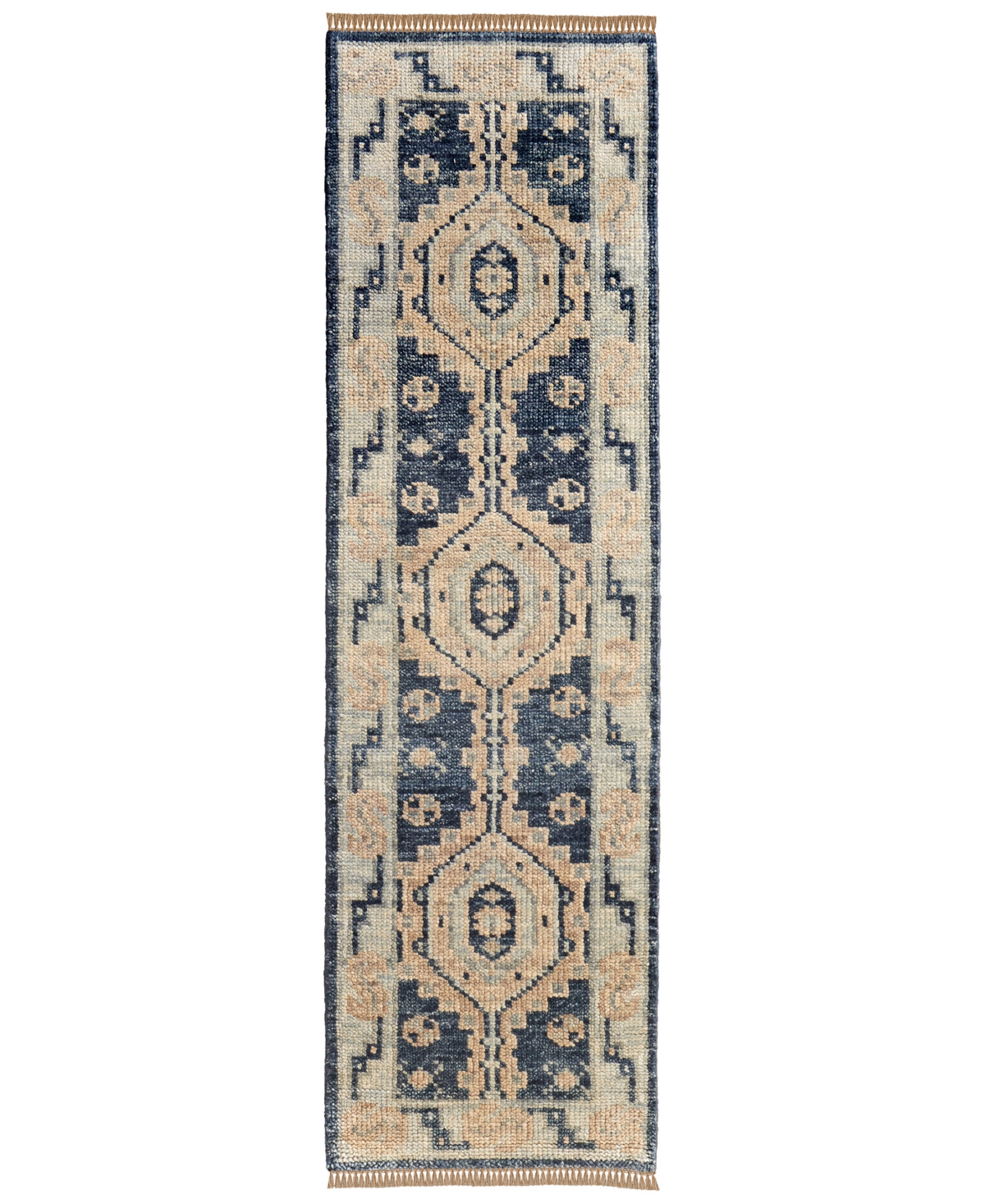 Feizy Fillmore 6943f 2'6"x14' Runner Area Rug In Blue