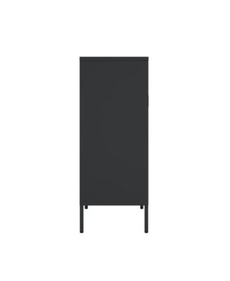 Amelia 31.5" Modern 3-Shelf Accent Cabinet