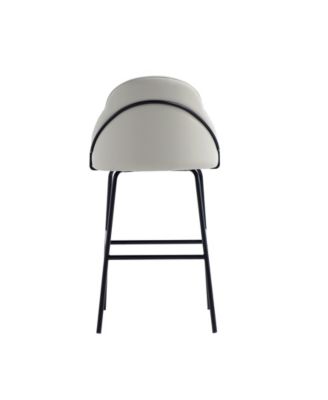 Gracie 41.1" Leatherette Upholstered Barstool