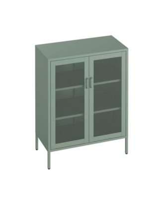 Amelia 31.5" Modern 3-Shelf Accent Cabinet