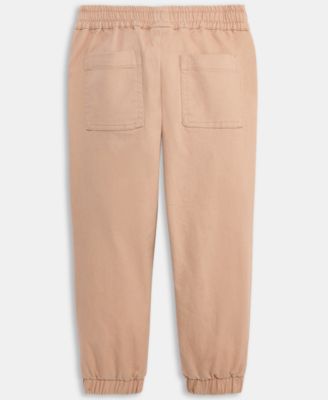 Toddler Boys Drawstring Twill Jogger Pants