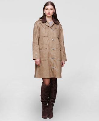 Women's Hooded Midi Canvas Jacket