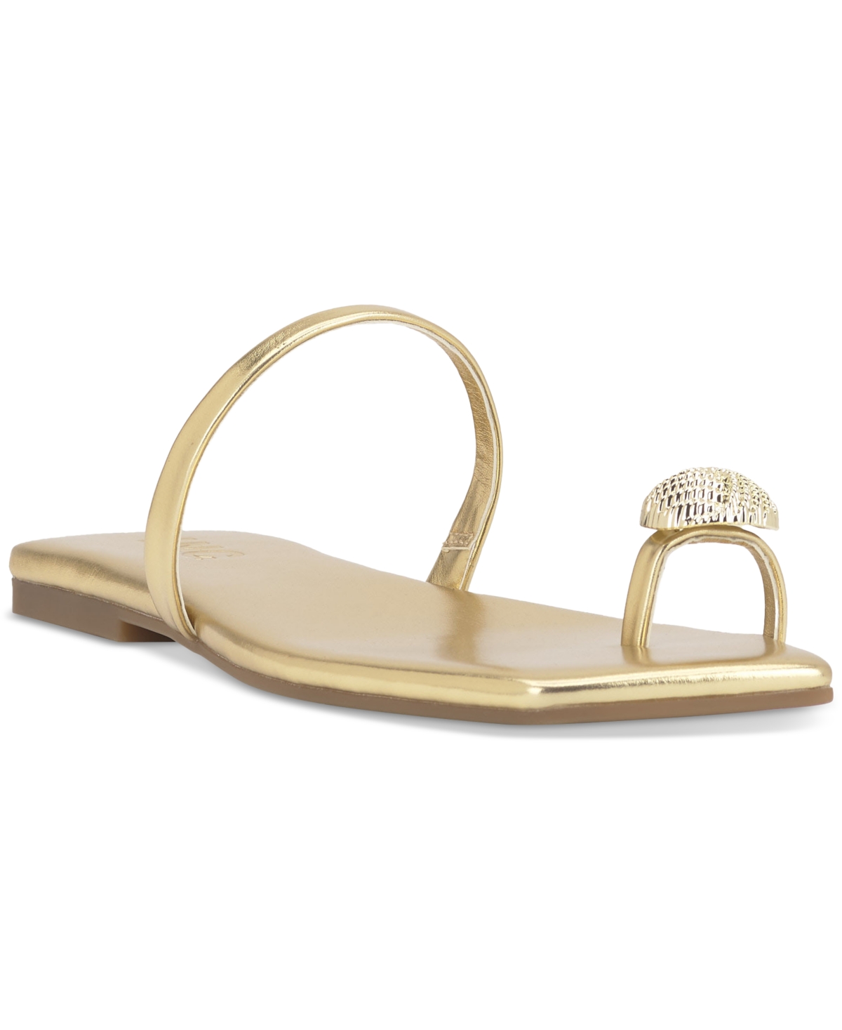 Women's Yitta Embellished Flat Sandals, Exclusively at Macy's - Gold