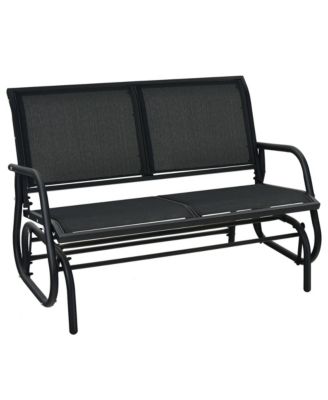 Patio Swing Glider Bench Loveseat Rocking Chair Backyard Poolside