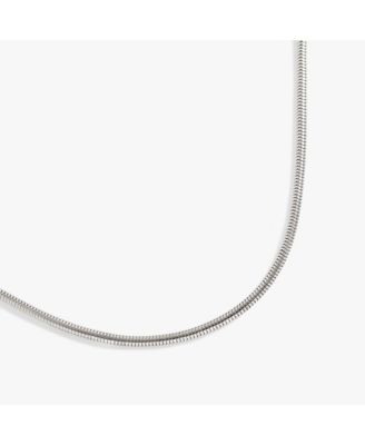 Round Herringbone Charm Layering Necklace