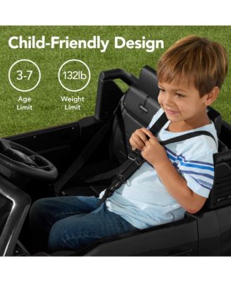 Kids 24V Ride On Truck Officially Licensed Ford Lightning w/ Remote, LED Lights, 2 Speeds