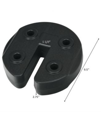 4 Pieces 20Lbs Water Filled Weight Plates for Shade Umbrella