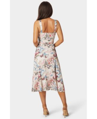 Women's Sweetheart Fit and Flare Midi Dress