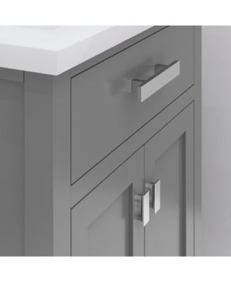 Myra 24&amp;#x22; Wood Bath Vanity with Integrated Ceramic Vanity Top and Sink