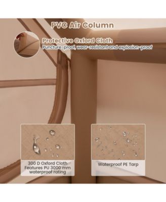 4-6 People Inflatable Camping Tent with Porch and Carrying Bag