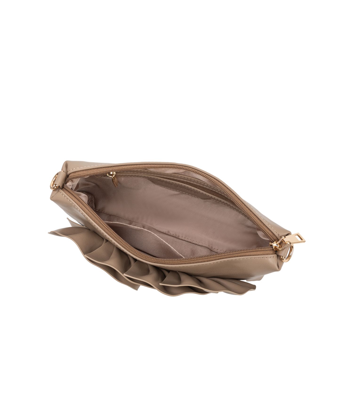 Женская сумка Melie Bianco Florence Medium Shoulder, цвет: Серо-коричневый — фото 4