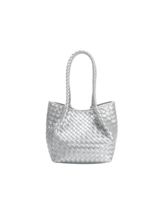 Anahi Woven Medium Top Handle Bag