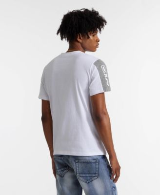 Men's Short Sleeve Contrast Knit T-Shirt