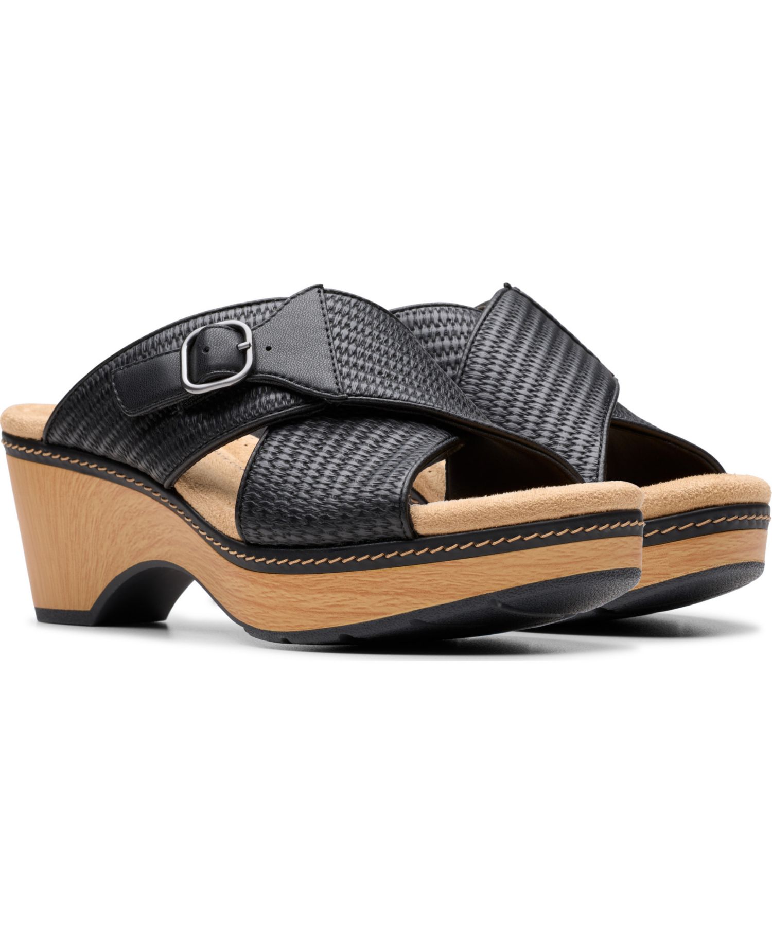 Seannah Nora Wedge Block Heel Sandals