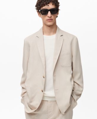 Men's Slim-Fit Linen Jacket