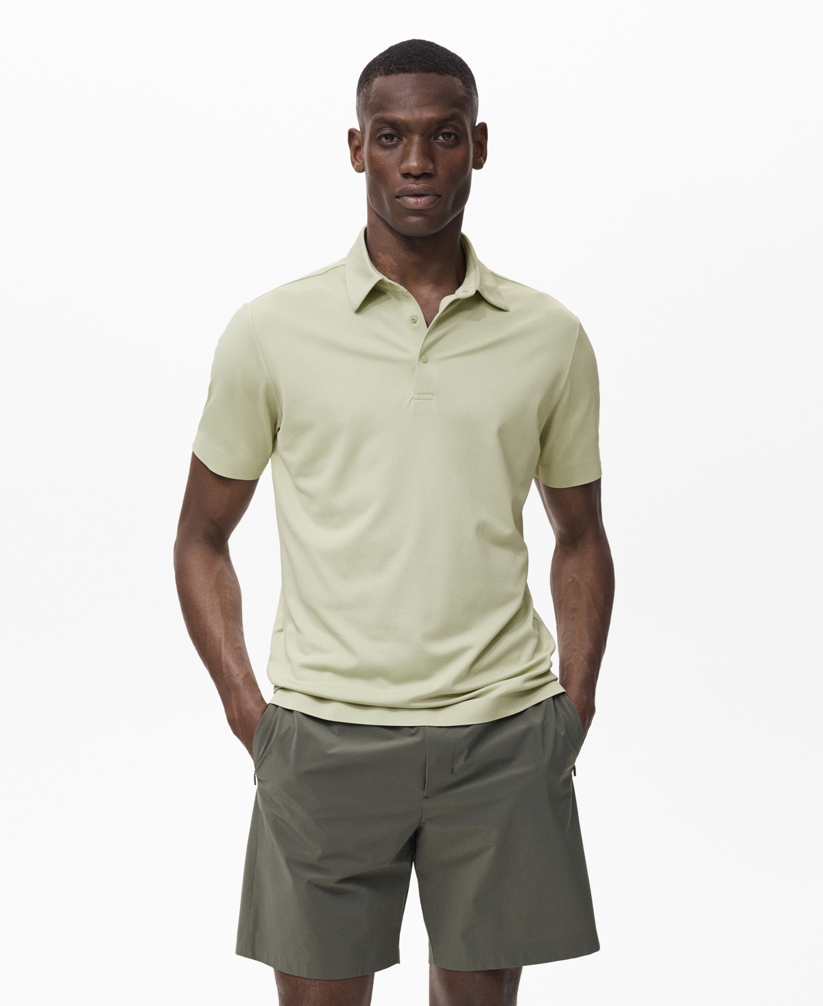 Men's Coolmax Slim-Fit Polo Shirt - Mint Green