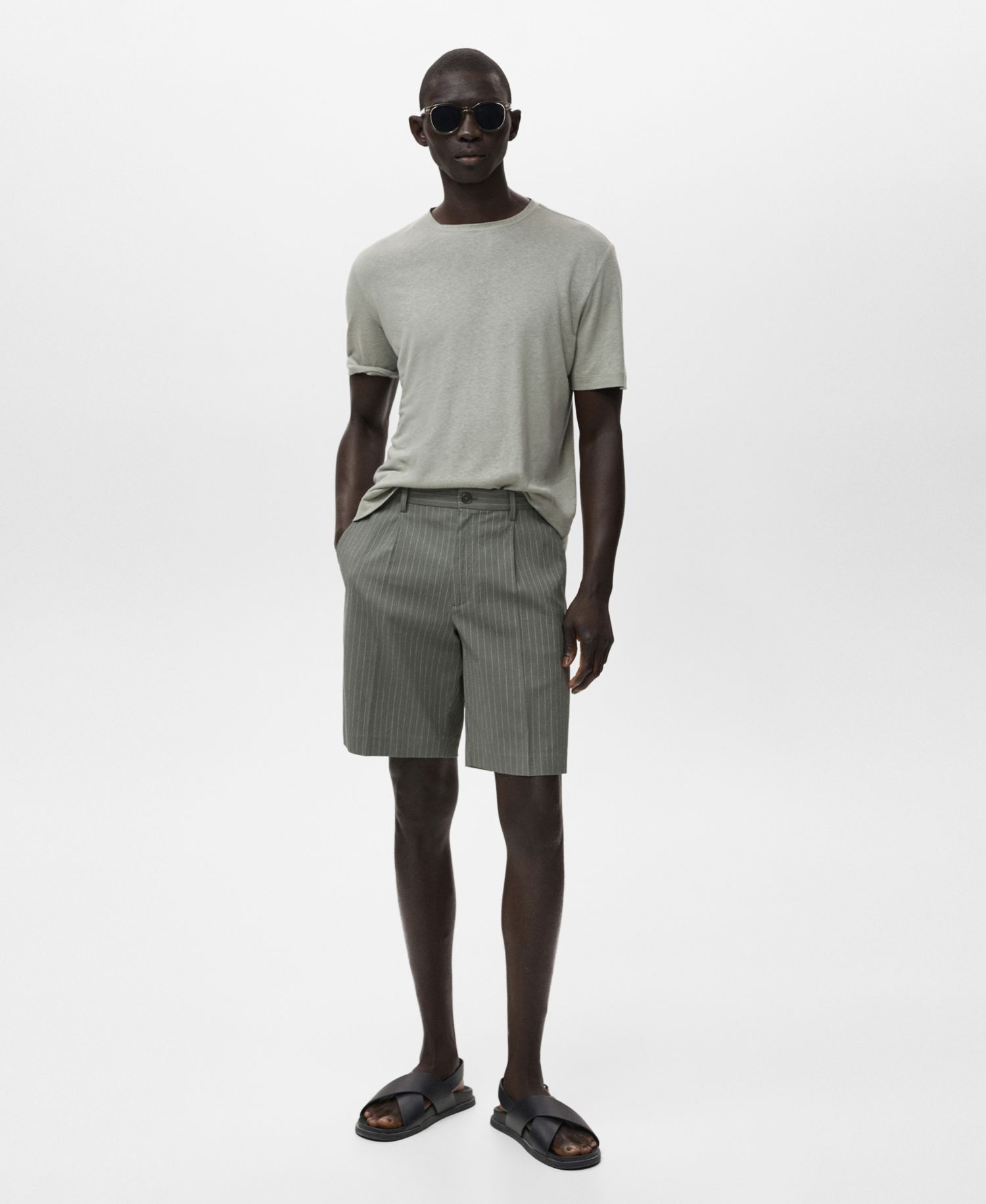 Men's Slim-Fit Chino Cotton Bermuda Shorts
