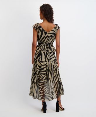 Women's Sleeveless Chiffon A-Line Dress