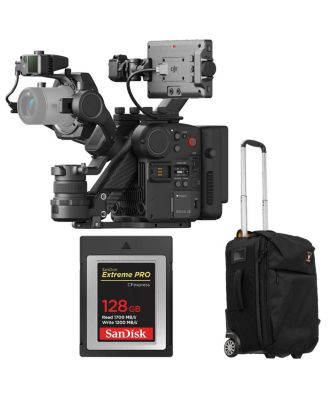 Ronin 4D 4-Axis 6K Cinema Camera 6K Combo Kit, Bundle with 128GB Type-B Memory Card, Roller Bag