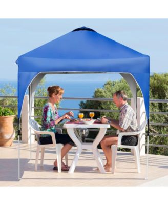 6.6 x 6.6 FT Pop Up Height Adjustable Canopy Tent with Roller Bag