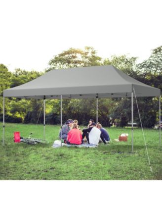 10 x 20 Feet Adjustable Folding Heavy Duty Sun Shelter with Carrying Bag
