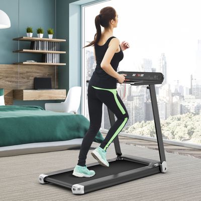 Folding Electric Compact Walking Treadmill with APP Control and Built-in Speaker Home Exercise Machine