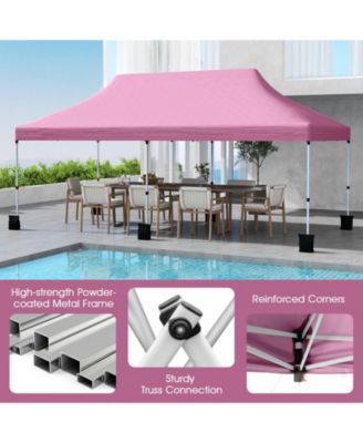 10 X 20 FT Pop up Canopy Tent Foldable Portable Outdoor Gazebo with Carry Bag