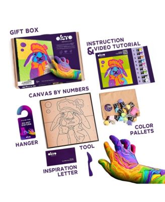 OKTO Air-Dry Clay by Numbers – Bunny (11.4 x 11.4 in)