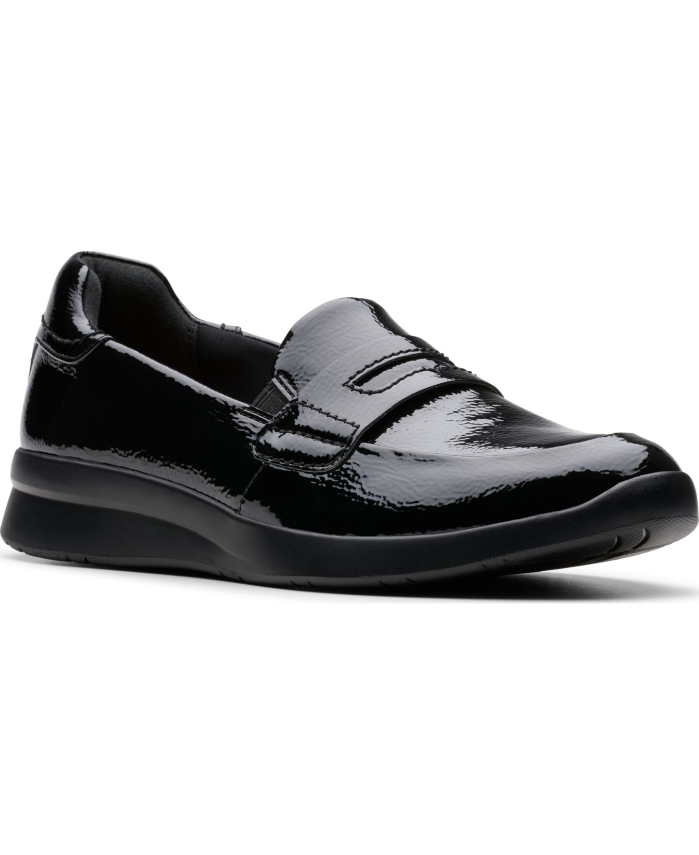 Женские туфли Clarks Collection Ellowyn Penny, цвет: Чёрный лаковый — фото 1