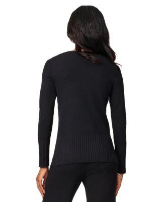 Women's Ribbed-Knit V-Neck Tunic & Pant Sweater Set 