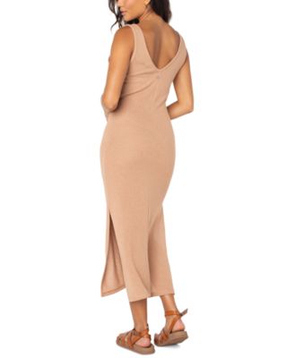 Juniors' Slow Isle Knit Midi Dress