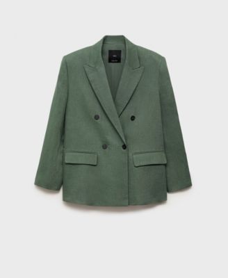 MANGO - Women's Linen Suit Jacket