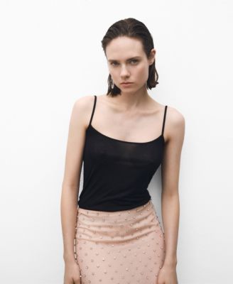 Women's Thin Straps Silk Top