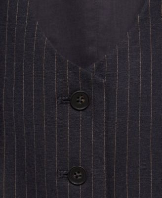 Women's Linen-Blend Suit Vest