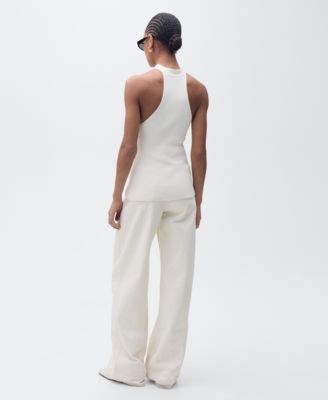 Women's Knot Detail Halter-Neck Top