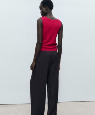 Women's Fine Ribbed Knit Top