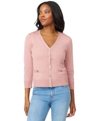 Melissa Paige - Women's V-Neck 3/4-Sleeve Cardigan