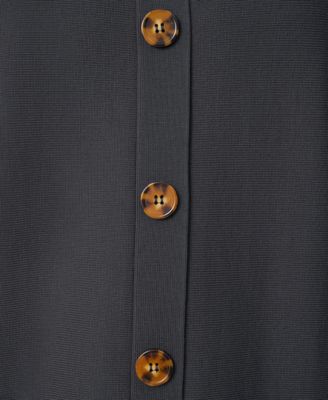 Women's Boatneck Button-Back Dolman-Sleeve Sweater