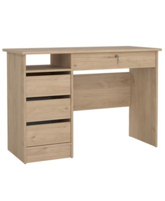 43.03" Wide 4 Storage Drawer Home Office Writing Desk